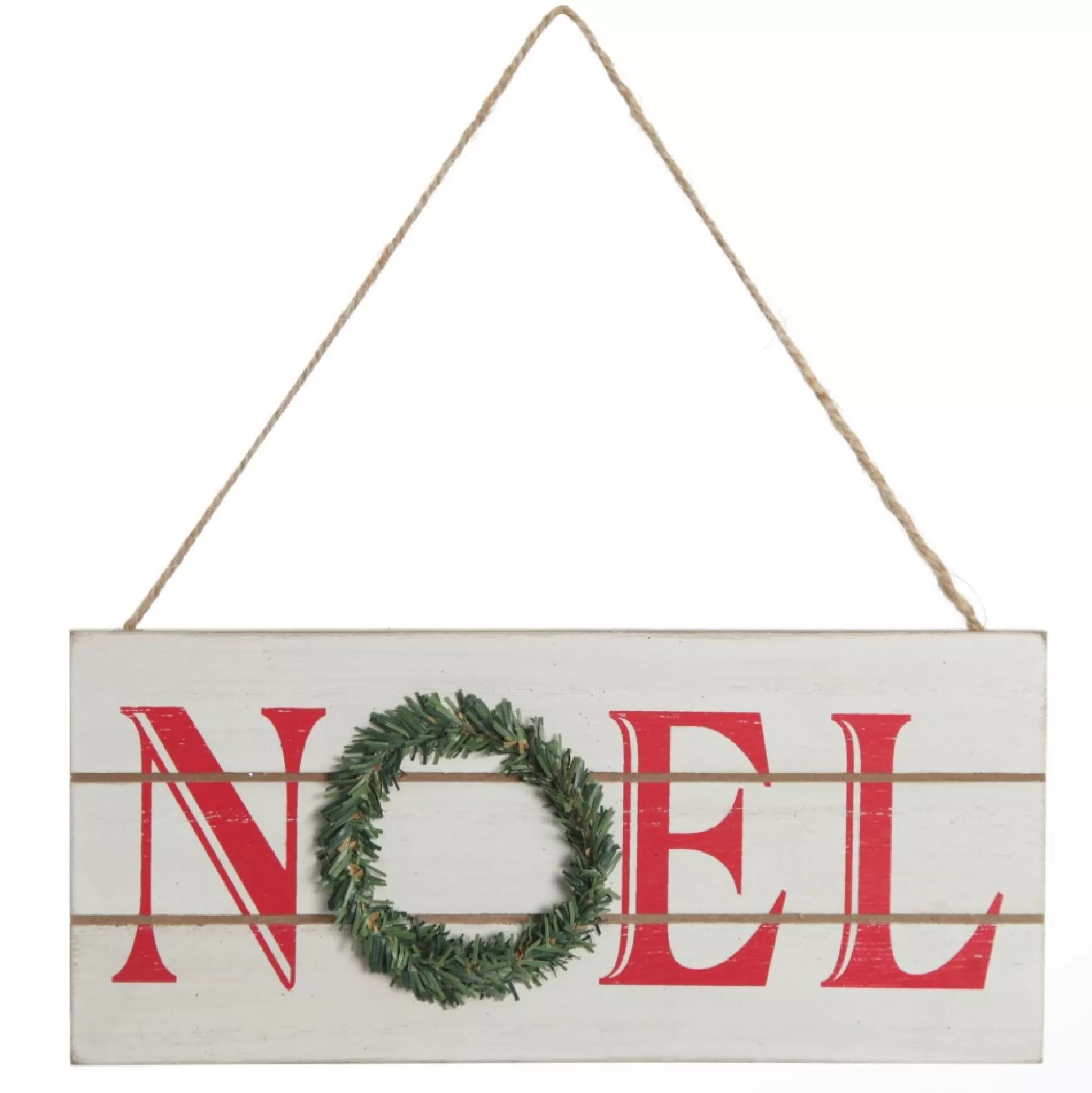 White Wood Hanging Christmas Noel Plaque Wall Hangings And Signs |
