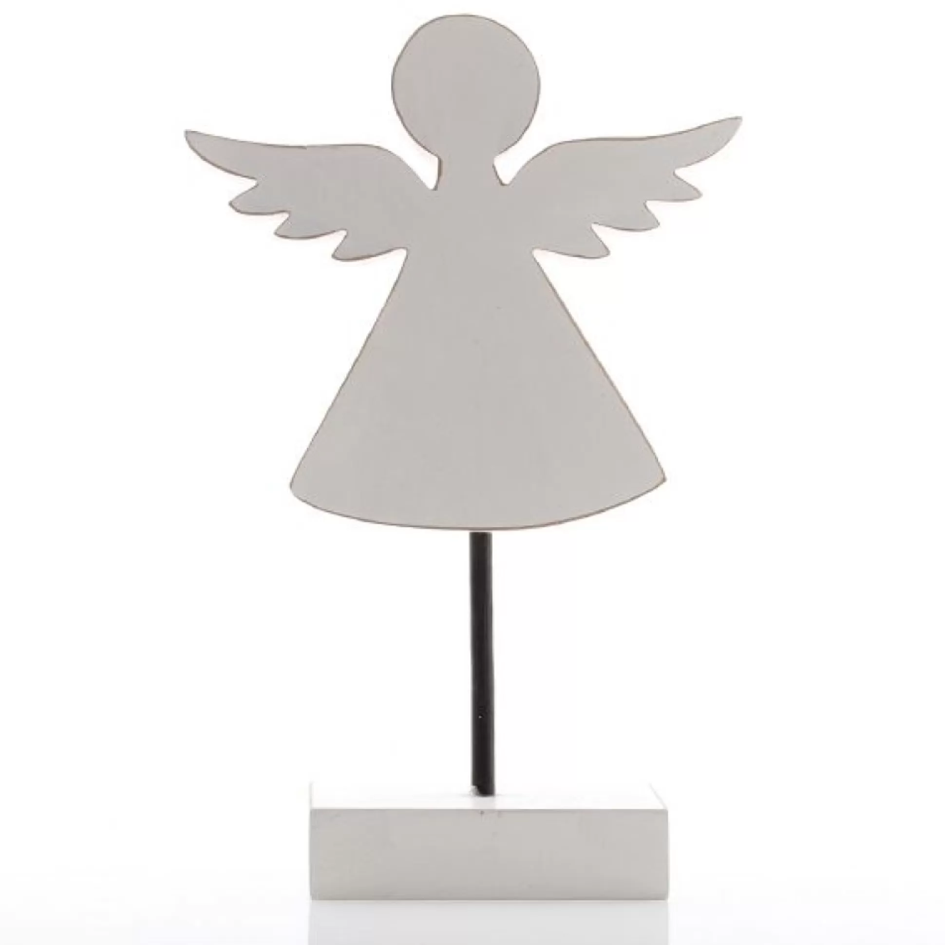 White Wooden Angel Ornament Christmas Ornaments |