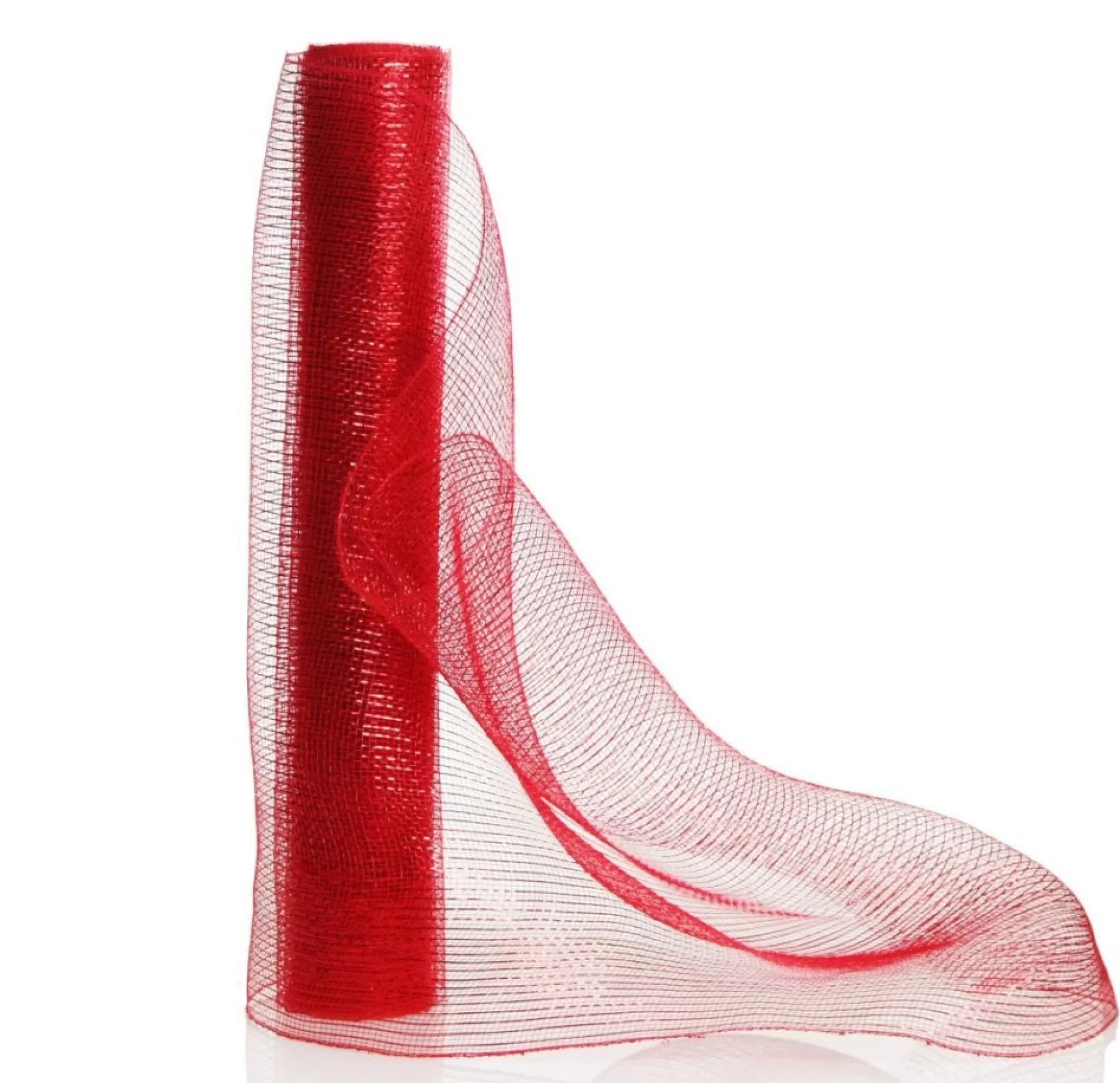 Wide Metallic Red Decomesh Roll Diy Wreaths |