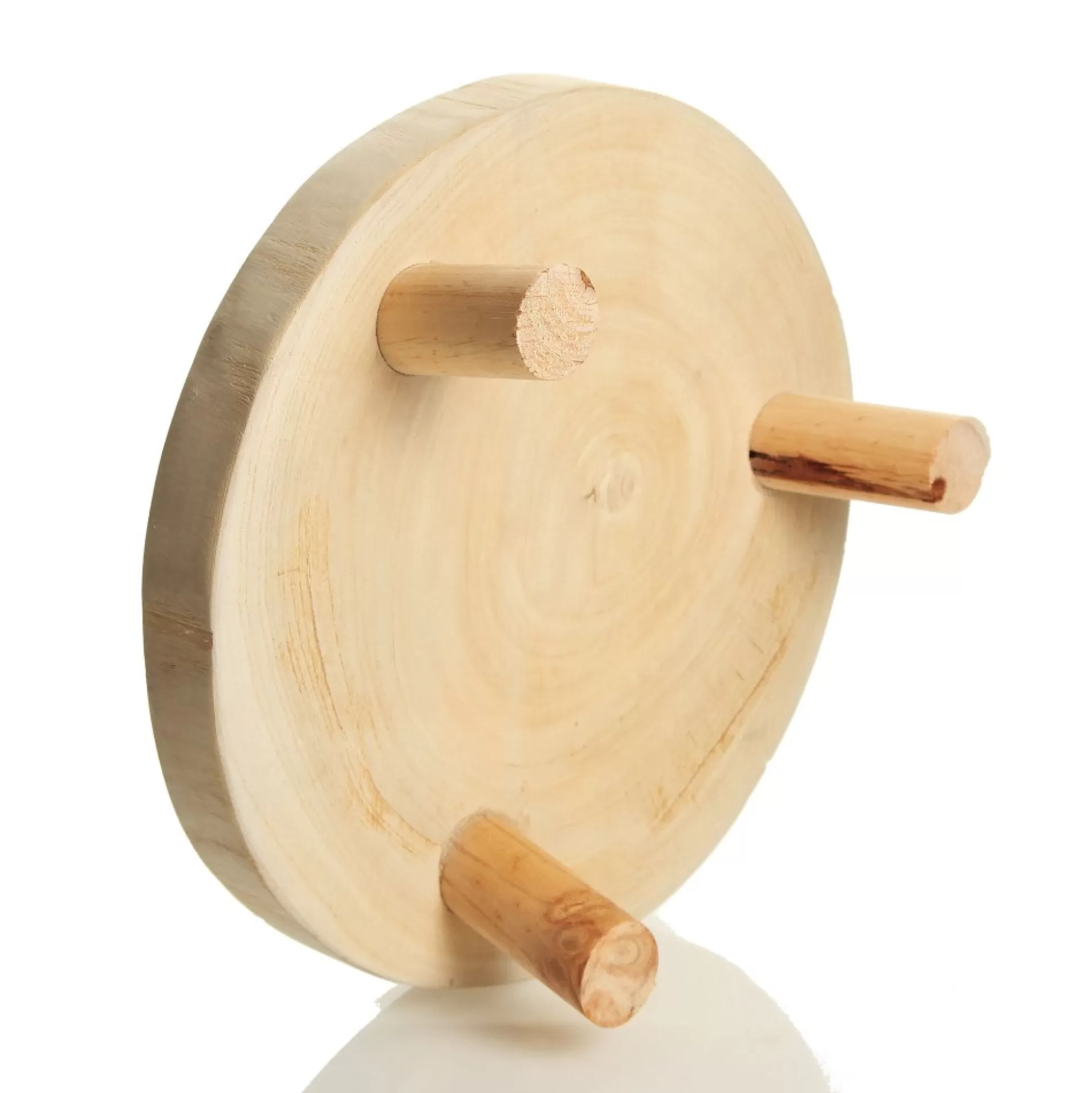 Wooden Footed Round Wooden Table Centrepiece Christmas Table Decor |